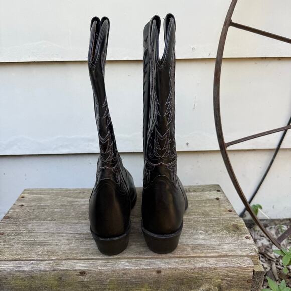 Nocona Jackpot Black 13” Round Toe Cowboy Boots NB5550 Size 8.5D - Picture 5 of 8